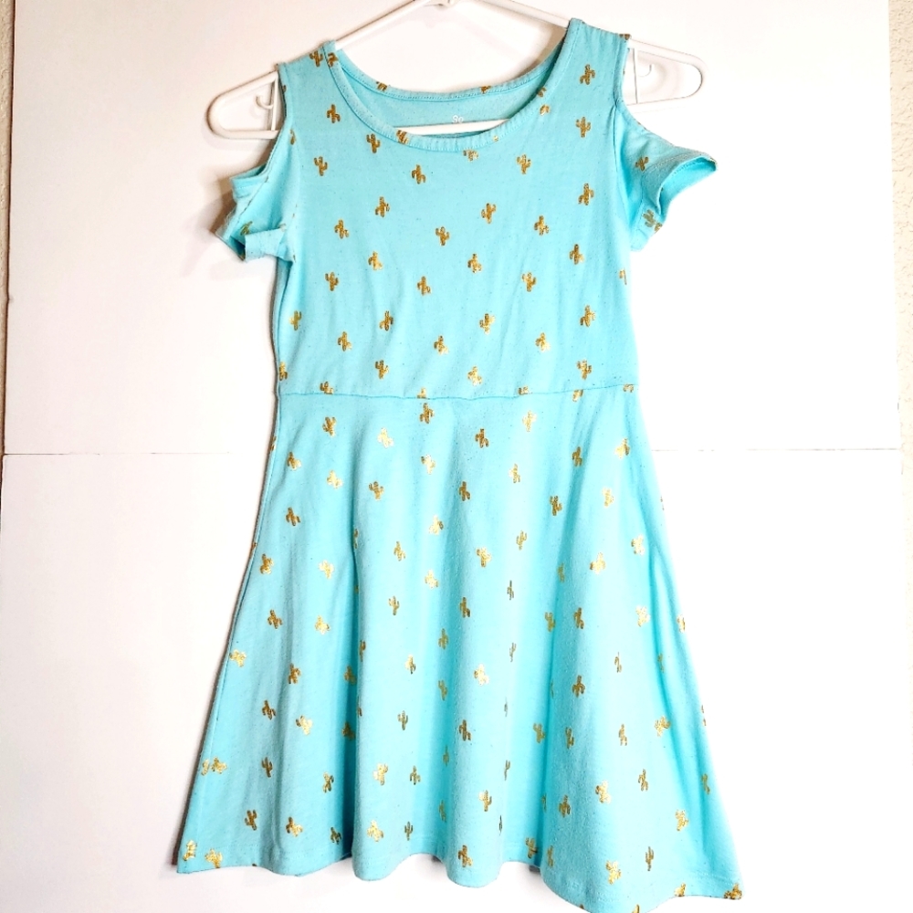 SO Girl's Cactus print skater dress size: 8M